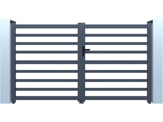 Portail aluminium ajouré