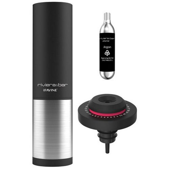 Coffret bouchon pour vin + cartouche d'argon - bvg300
