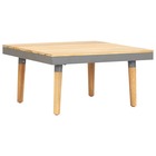 Table basse de jardin 60x60x31,5 cm bois solide d'acacia