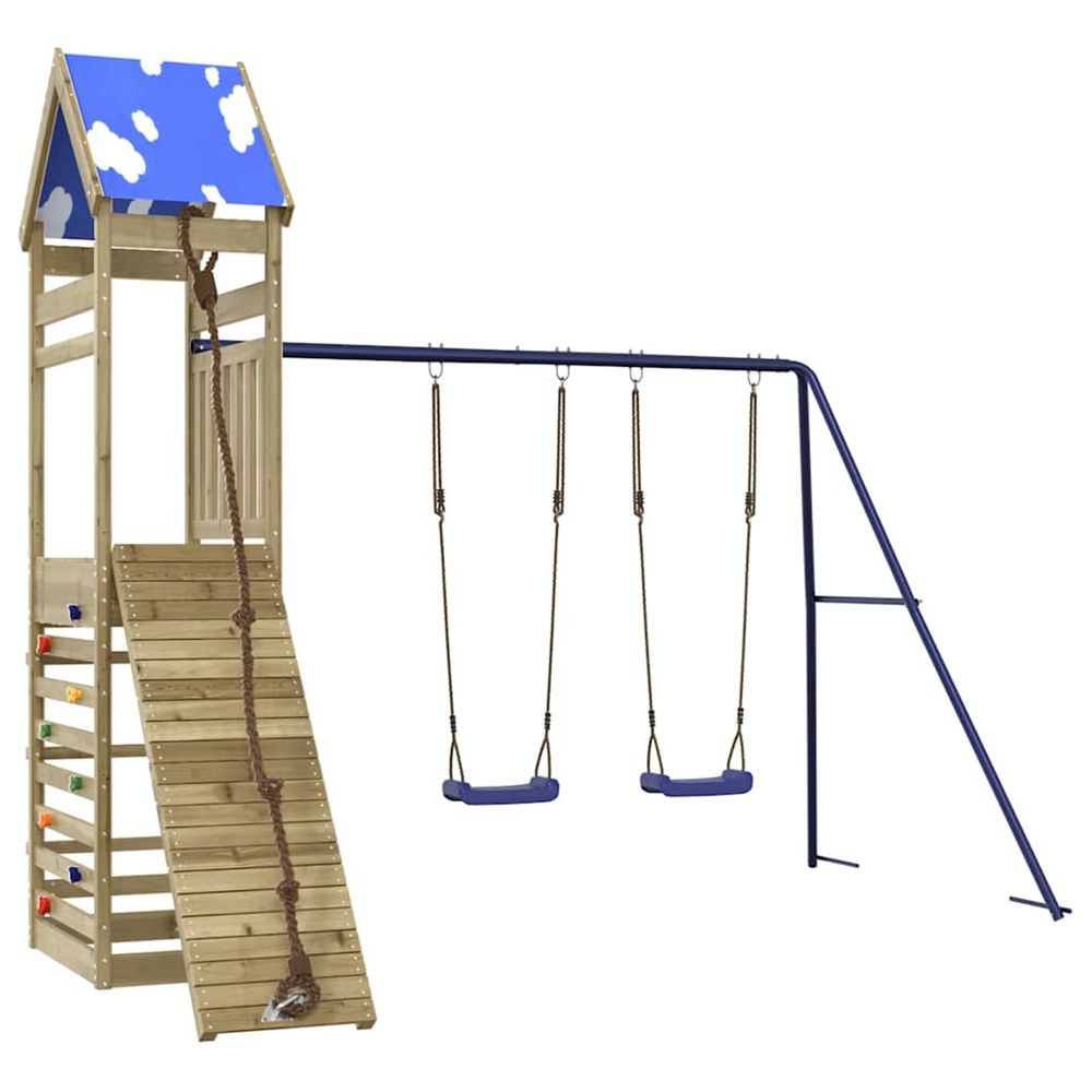 Aire de jeux d'extérieur bois de pin imprégné