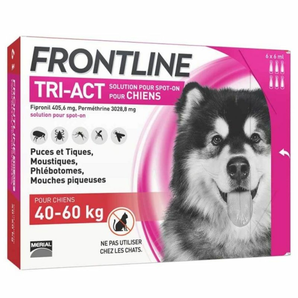Frontline tri-act chien xl (40-60 kg) - boehringer 6 pipettes