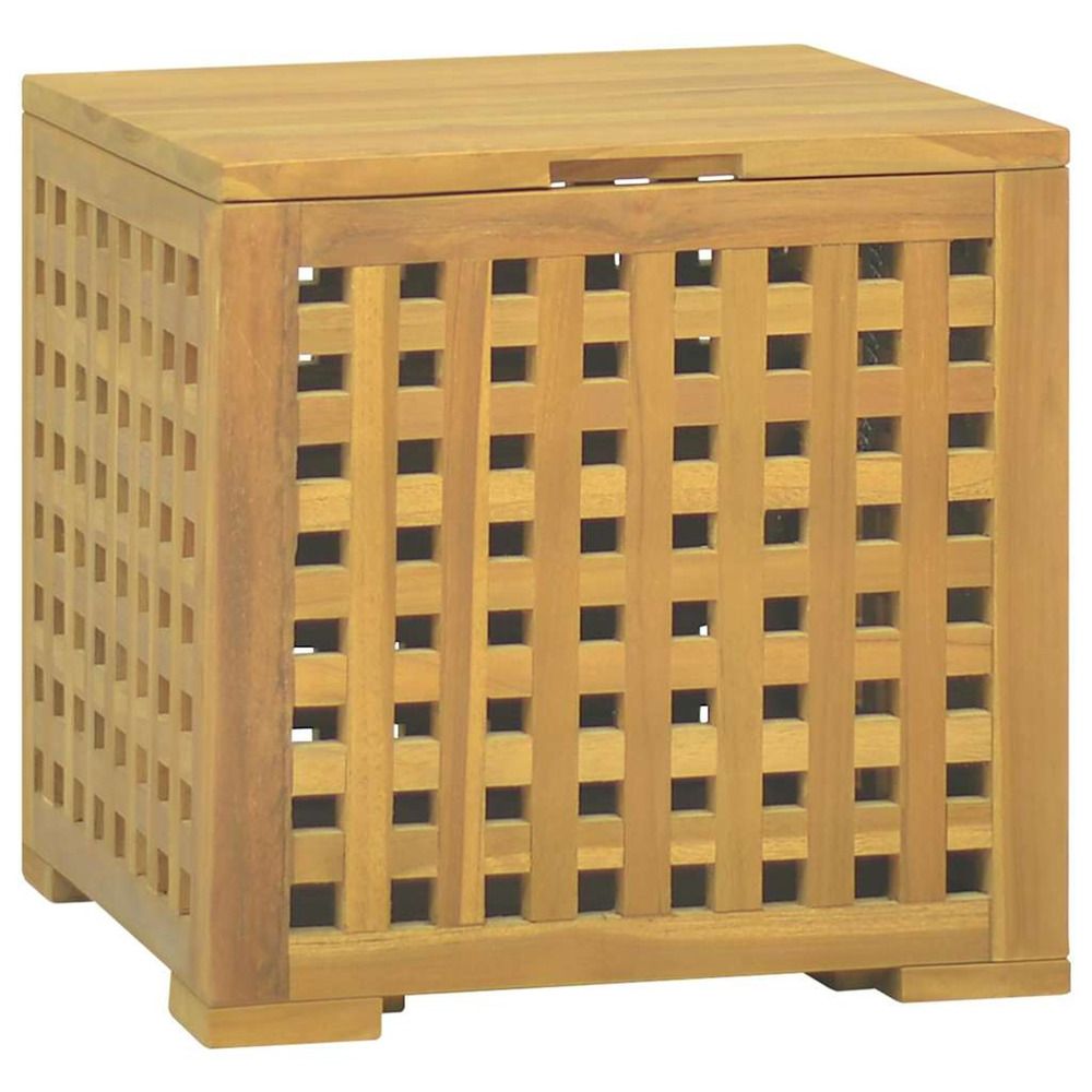 Boîte à corde 40x40x40 cm bois massif de teck