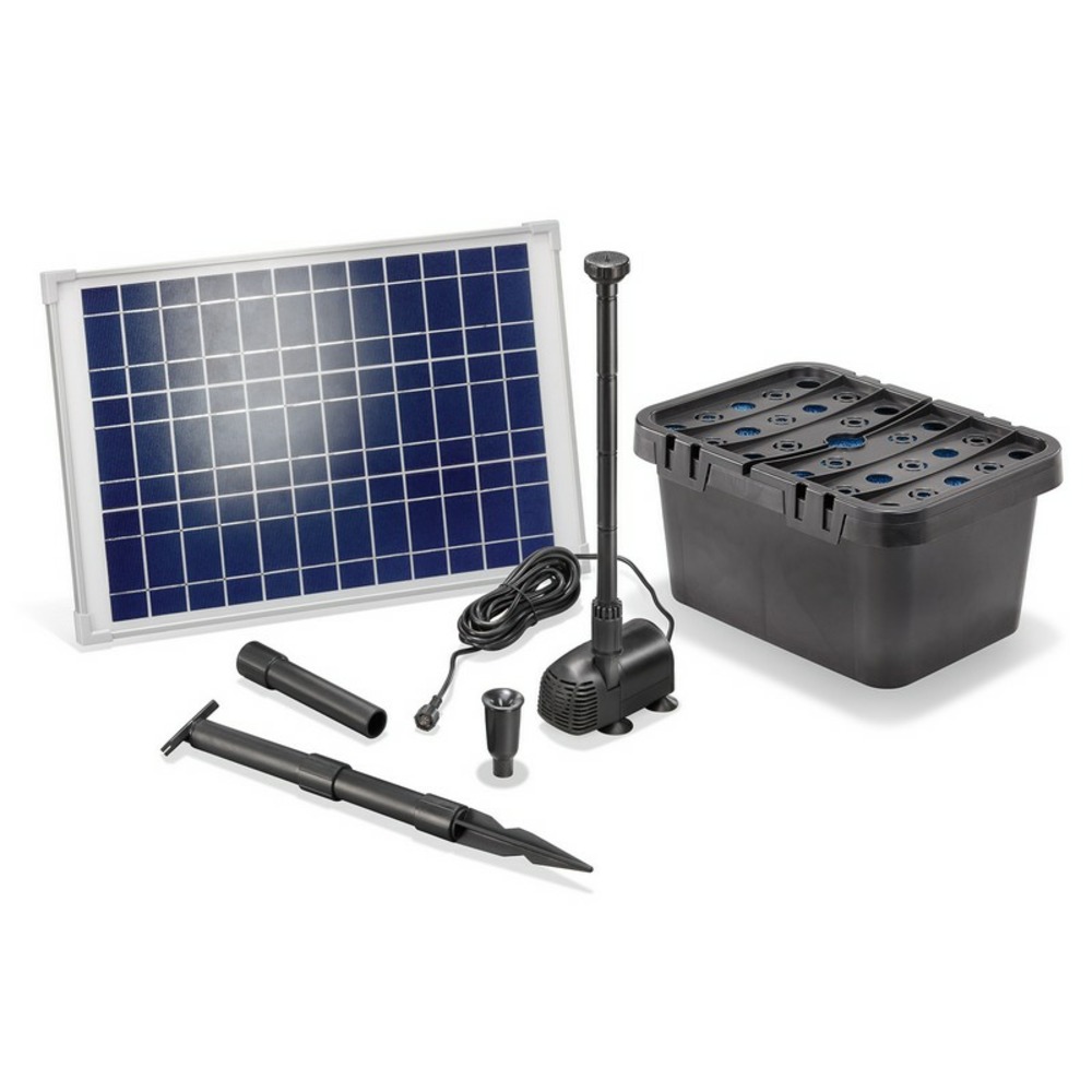 Kit pompe solaire bassin avec filtre 1300l-20w