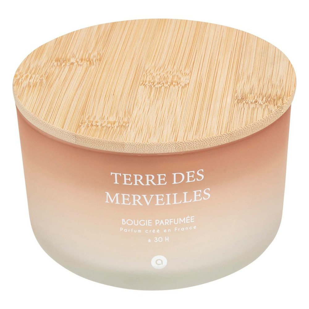 Bougie parfumée sana 420g pot verre terre des merveilles