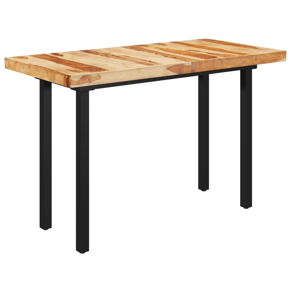 Table de salle à manger à pieds en i 140x70x77 cm bois solide