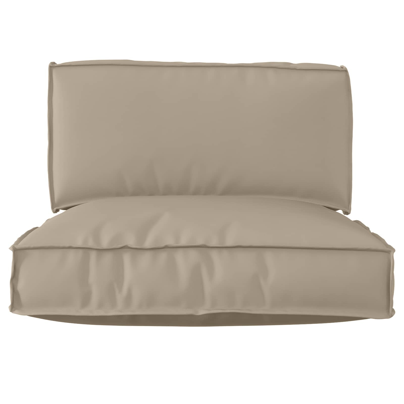 Set de coussins de palette 2 pcs taupe tissu oxford