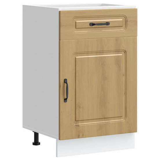 Armoire de cuisine kalmar chêne artisanal bois d'ingénierie