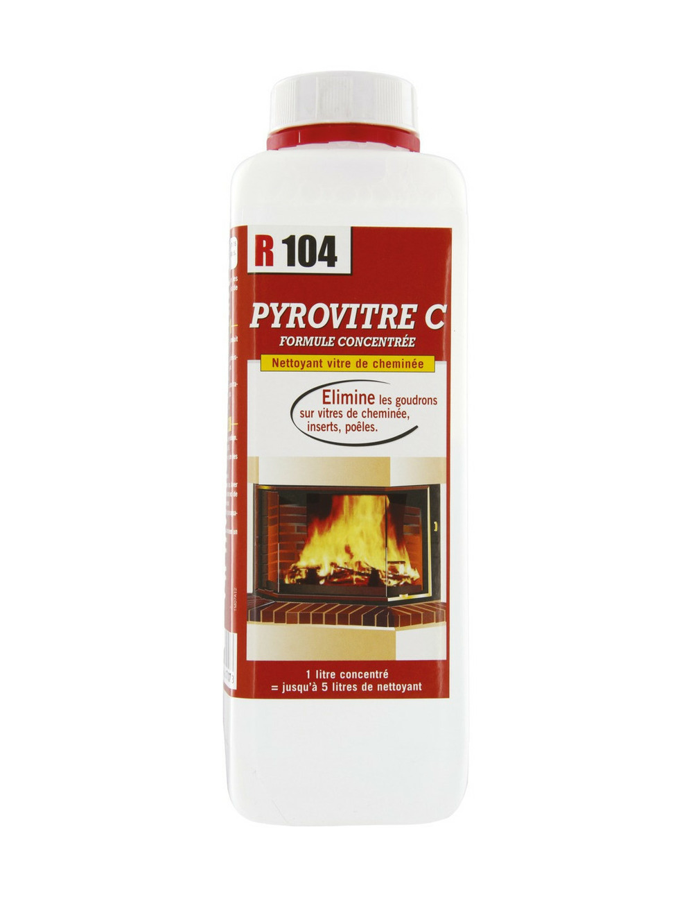 Nettoyant vitre d'insert bidon 1 litre - r104