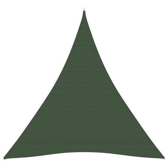 Voile toile d'ombrage parasol 160 g/m² pehd 3 x 4 x 4 m vert foncé