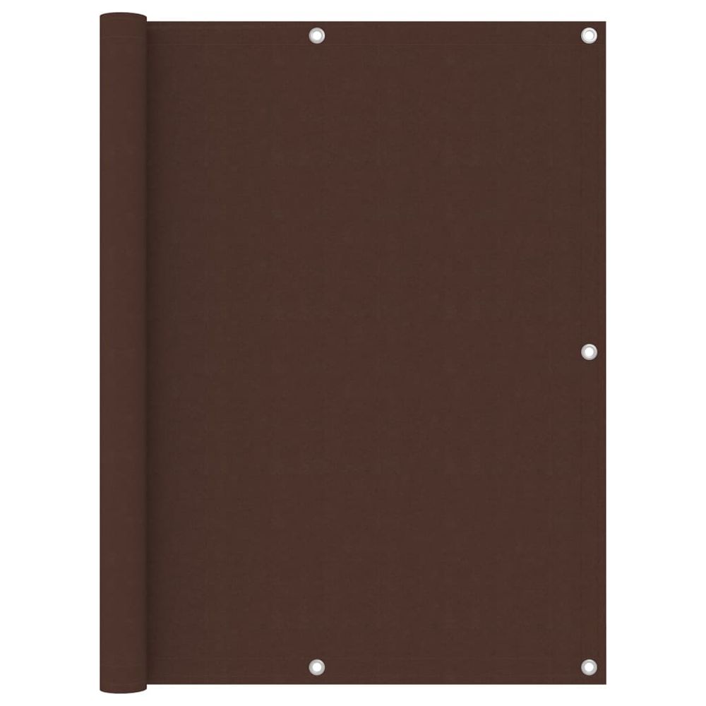 Écran de balcon marron 120x400 cm tissu oxford