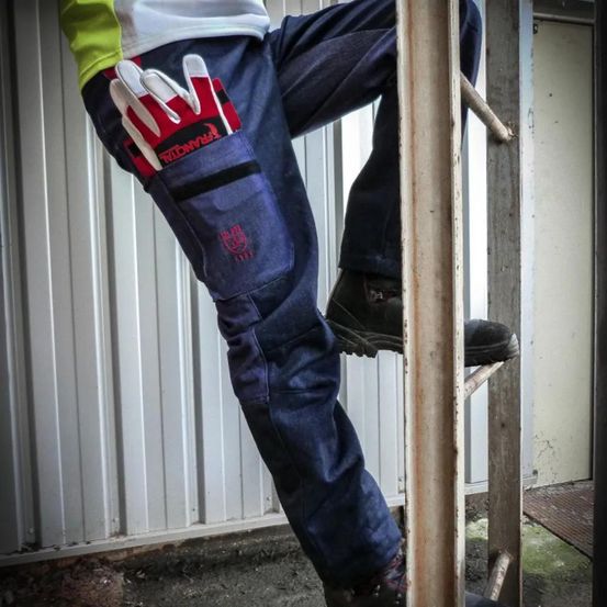Pantalon francital jean cut resistant technology homologué