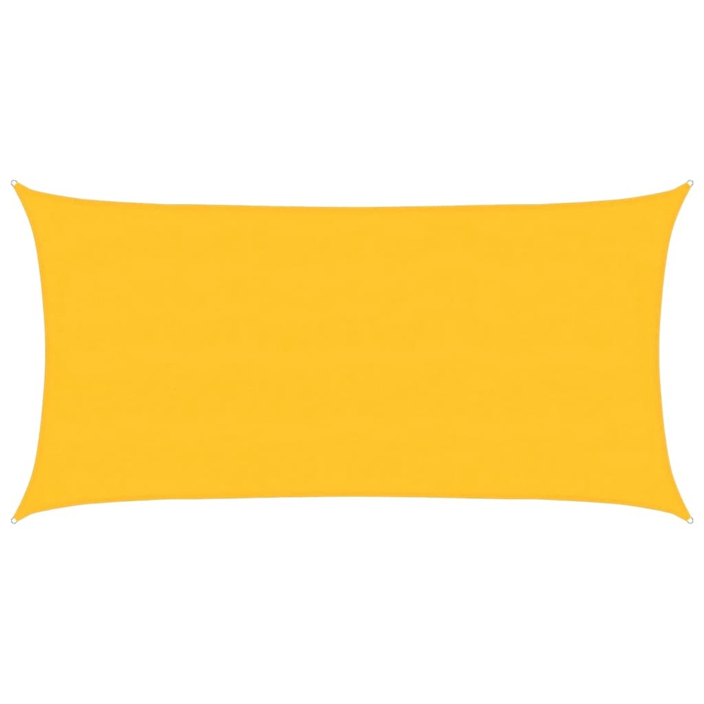 Voile d'ombrage 160 g/m² rectangulaire jaune 4x7 m pehd