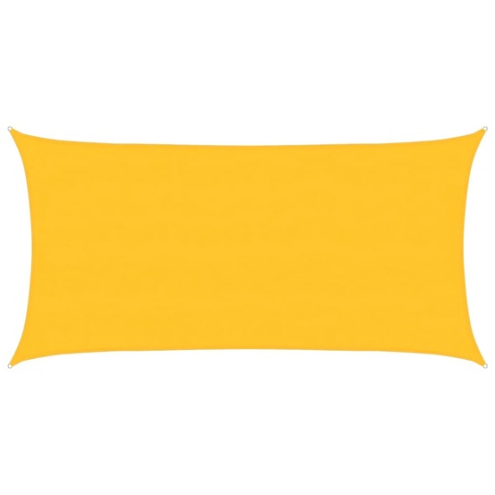 Voile d'ombrage 160 g/m² rectangulaire jaune 4x7 m pehd