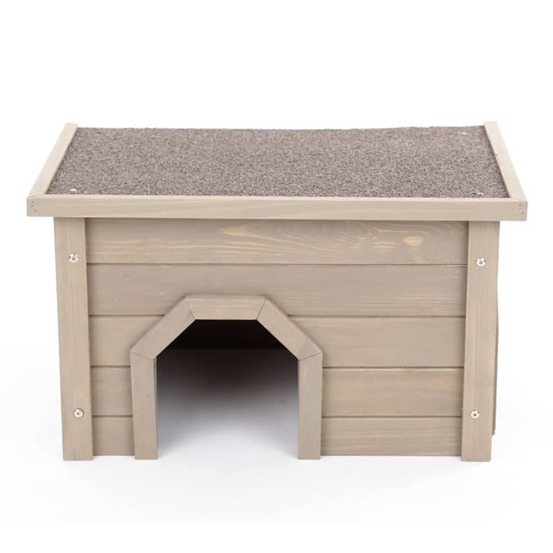 Maison extérieure pour petits animaux 50x30x37 cm gris-vert