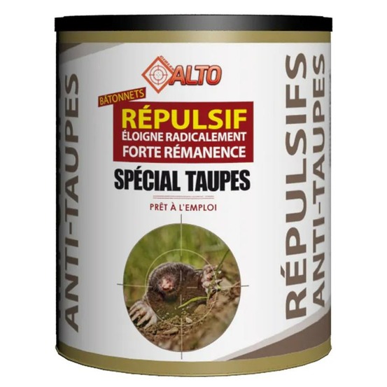 Répulsif spécial taupes 55 bâtonnets alto forte rémanence