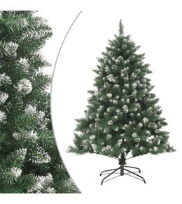 Sapin de noël artificiel avec support 150 cm pvc