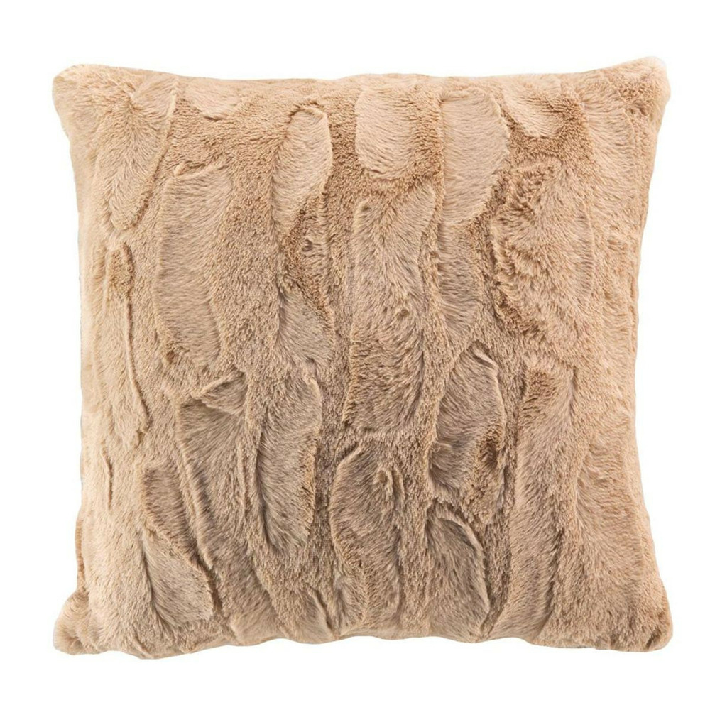 Coussin imitation fourrure 