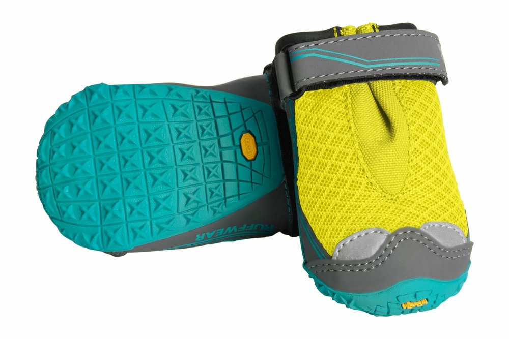 Bottines pour chien grip trex™, protection des pattes tout-terrain durable. Couleur: lichen green (jaune), taille: 38mm/xxxxs