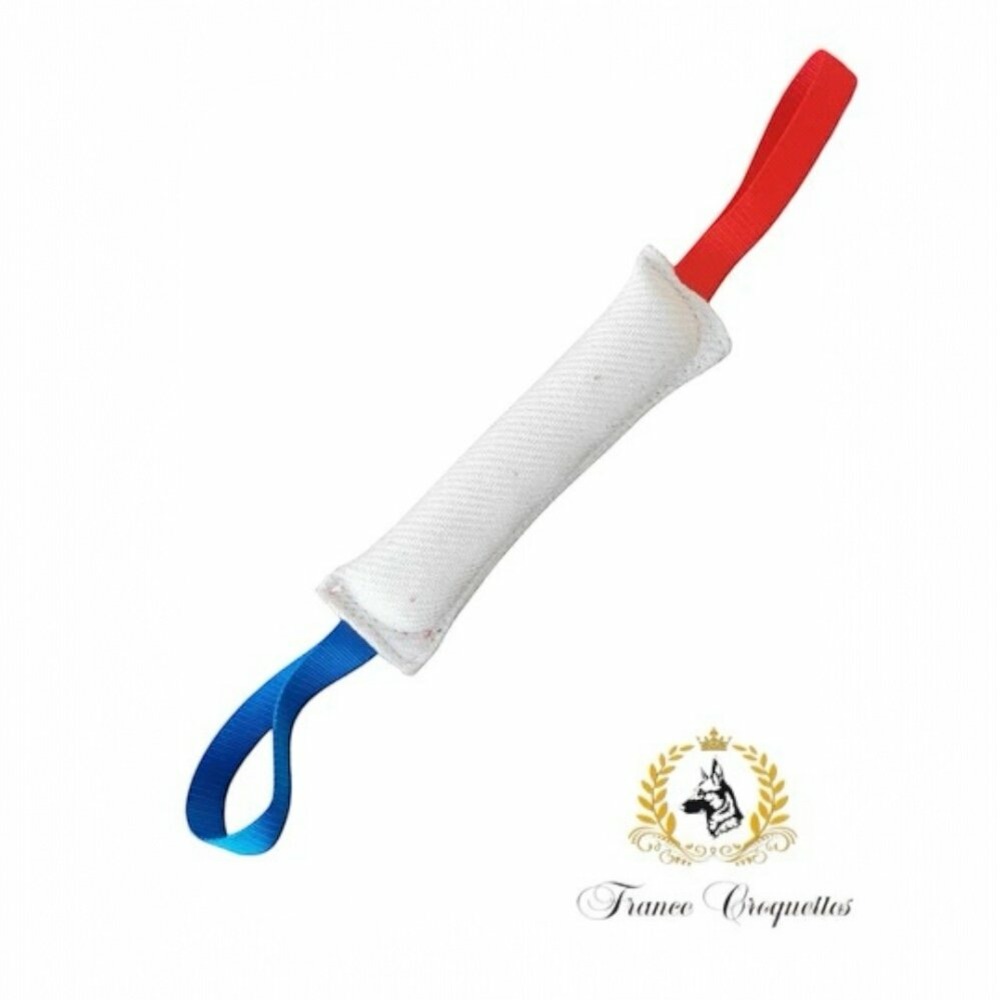 Boudin de jeux et de dressage deux poignées 30cm pour chien, francecroquettes