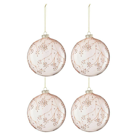 Lot de 4 boules de noël