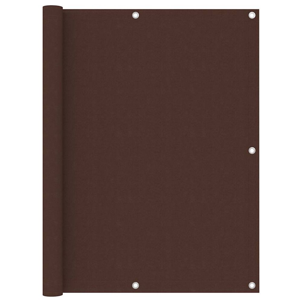 Écran de balcon marron 120x500 cm tissu oxford