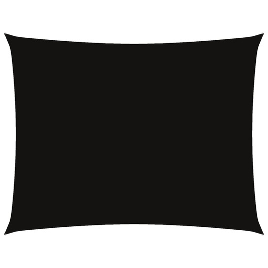 Voile de parasol tissu oxford rectangulaire 6x7 m noir