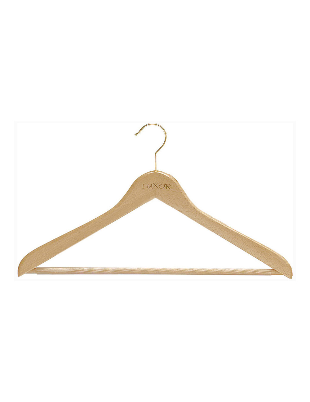 Cintre galbé bois naturel luxor sergent 45cm - mondex