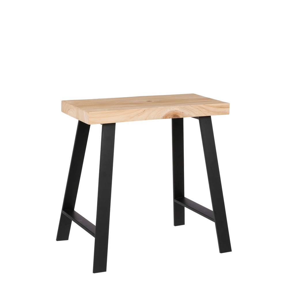 Mica decorations - tabouret en bois marron clair l46