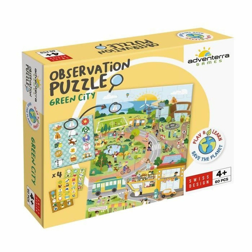 Puzzle écologique observation puzzle green city - découverte des villes durables