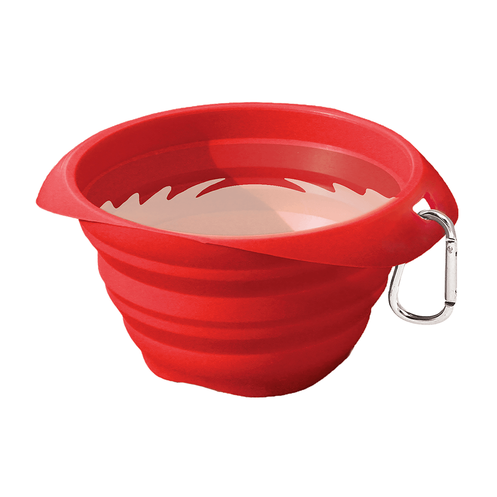 Bol pliable 'collaps-a-bowl' rouge