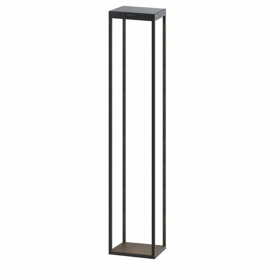 Borne solaire led blanc chaud radia mega aluminium h110cm
