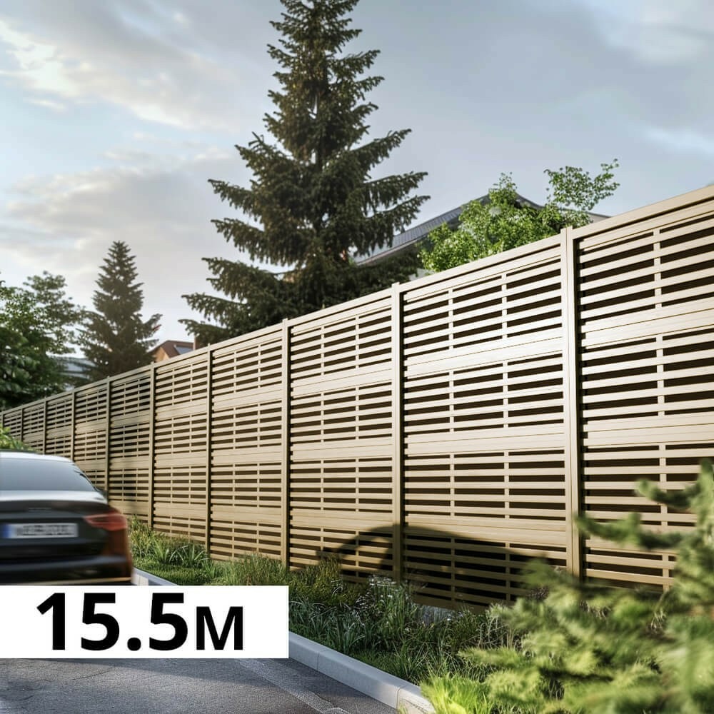 Mur anti-bruit bois 15,31x2,4m silenzo absorb - clôture réduction sonore - palissade