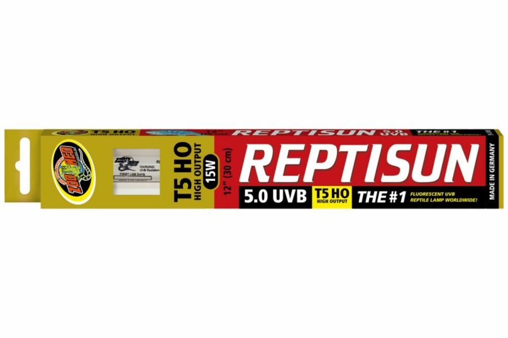 Repti sun 5.0 t5 15 w - tube t5 uvb 30 cm - tube d'éclairage t5 pour terrarium destiné aux reptiles (lézards, tortues)