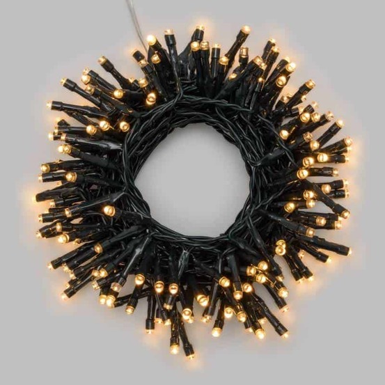 Guirlande lumineuse à piles 500 led blanc chaud 20m extérieur avec télécommande lotti