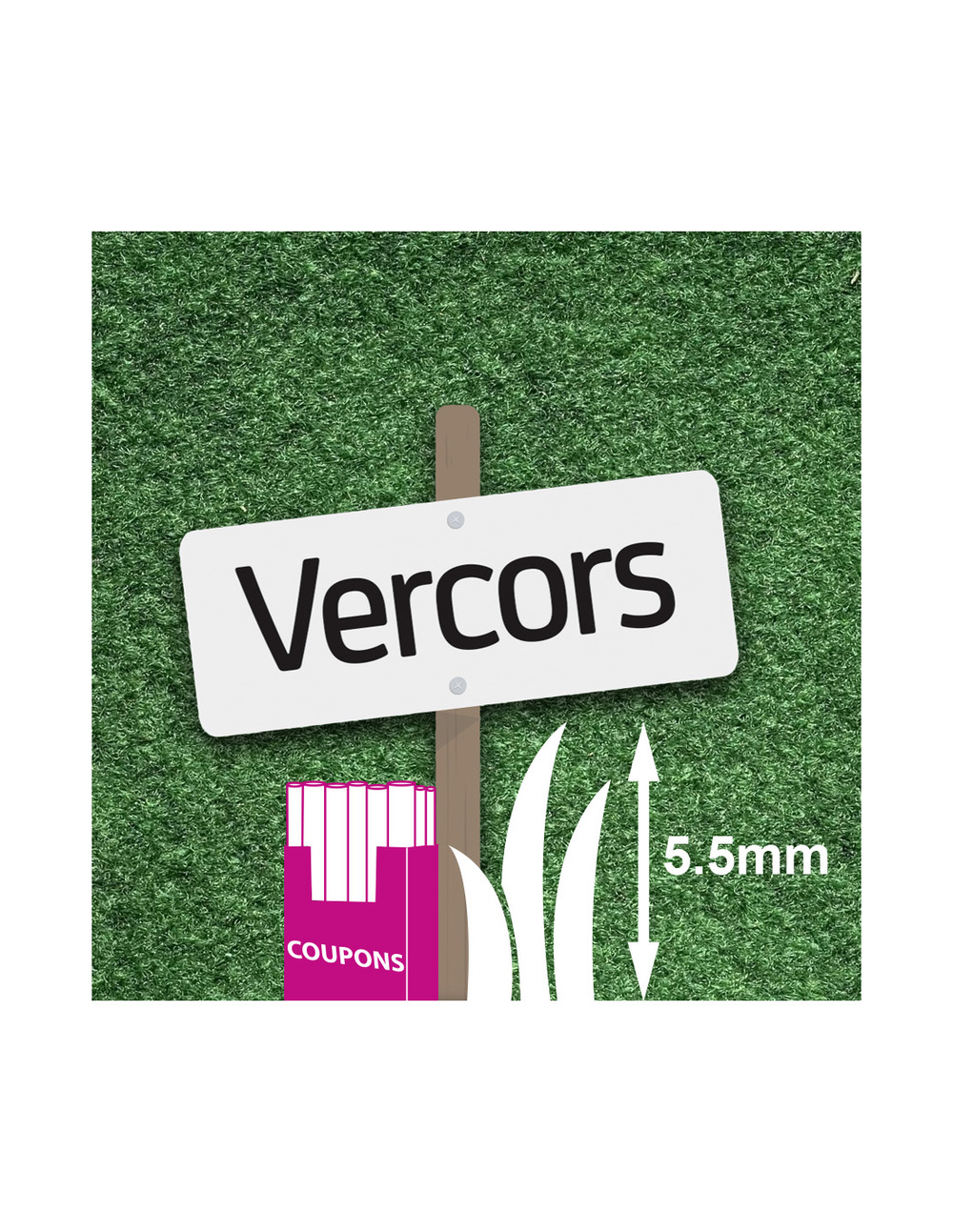 Gazon synthétique vercors coupon de 1 x 4 ml - smartgreen