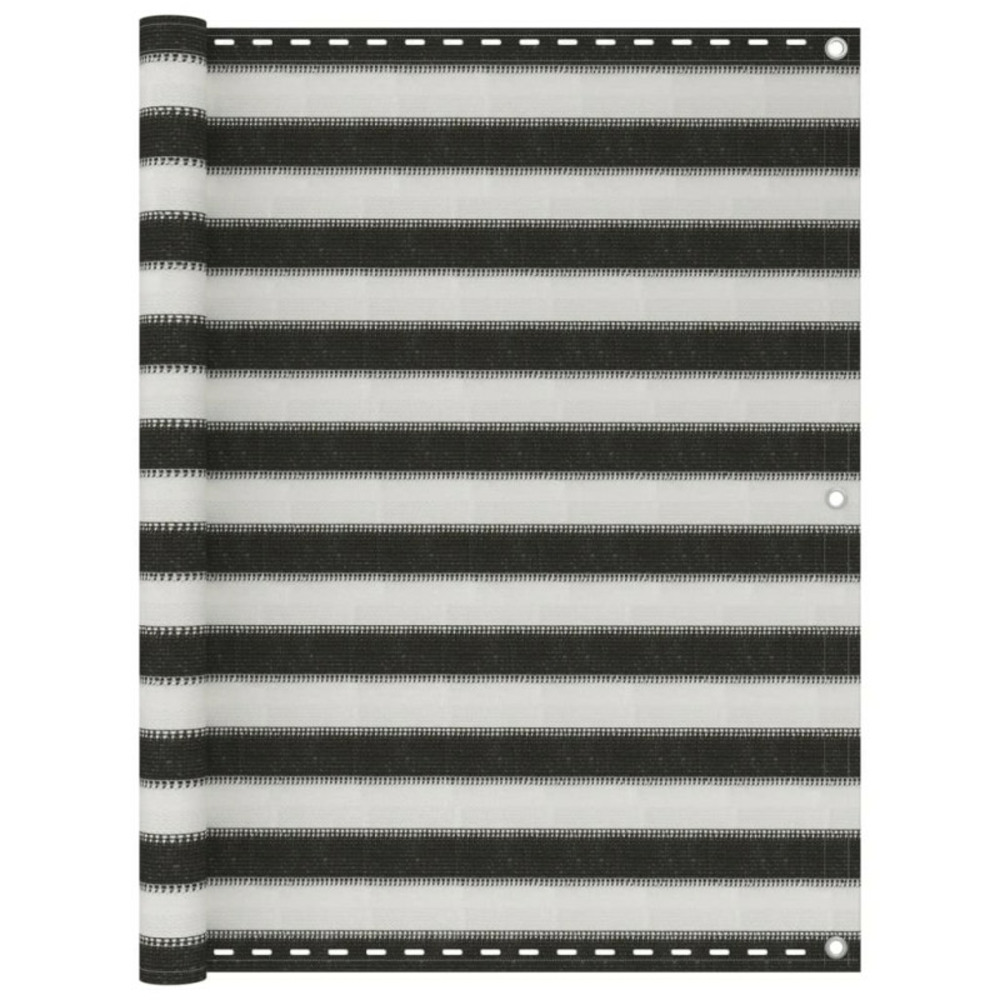 Écran de balcon pehd 120x300 cm anthracite et blanc