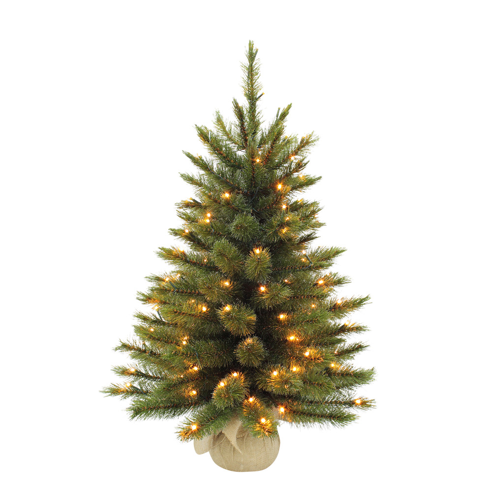 Triumph tree - sapin de noël artificiel avec toile de jute led h90  Truffaut