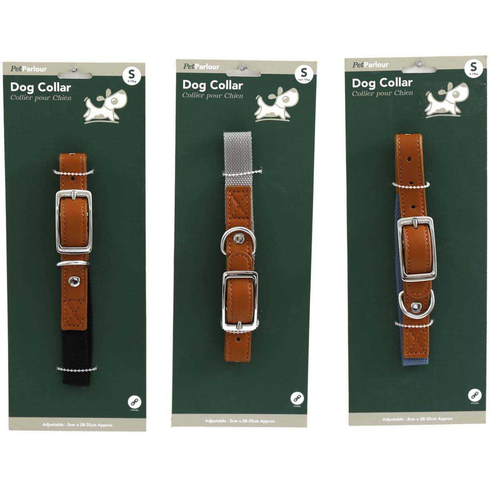 Collier en polyester pour chien (lot de 3) s - 35 cm