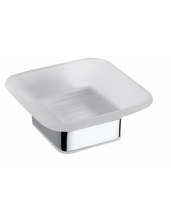 Porte savon mural via laiton chromé 10,3 x4,2 x11,7 cm