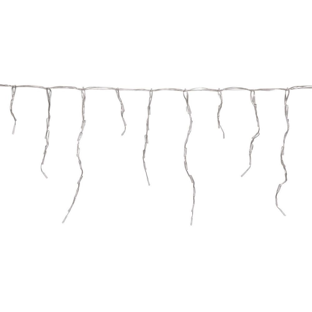Rideau lumineux stalactite d'extérieur 15 m 900 led blanc froid à effets avec minuteur sur secteur