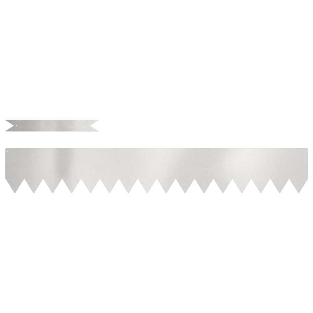 Bordure de pelouse 30 pc 100 x 0,05 x 15 cm acier inoxydable