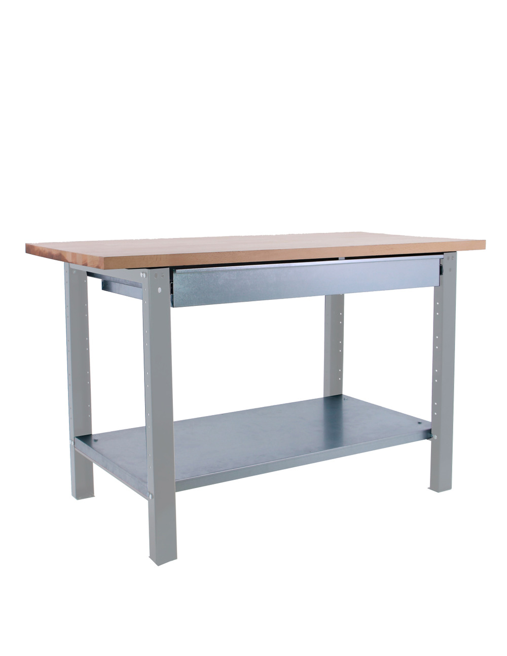 Etabli simonwork bt6 pro laminate 1box 1200 gris/hêtre gris/hêtre 865x1200x750 - simonrack