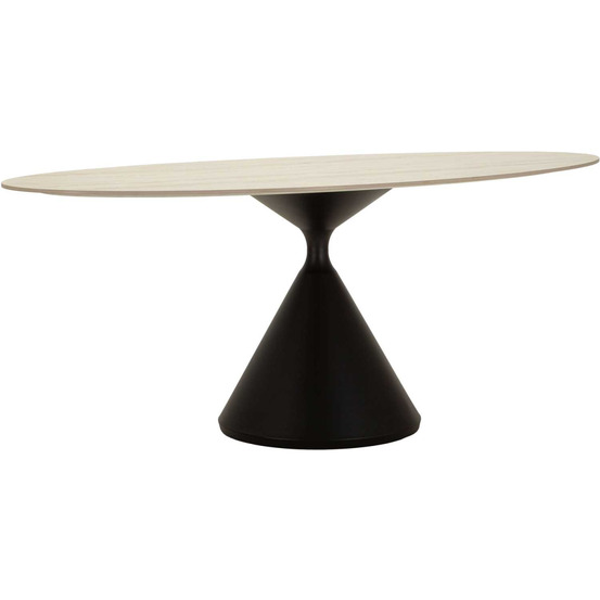 Table repas en métal et mdf space 180 x 90 x 73 cm