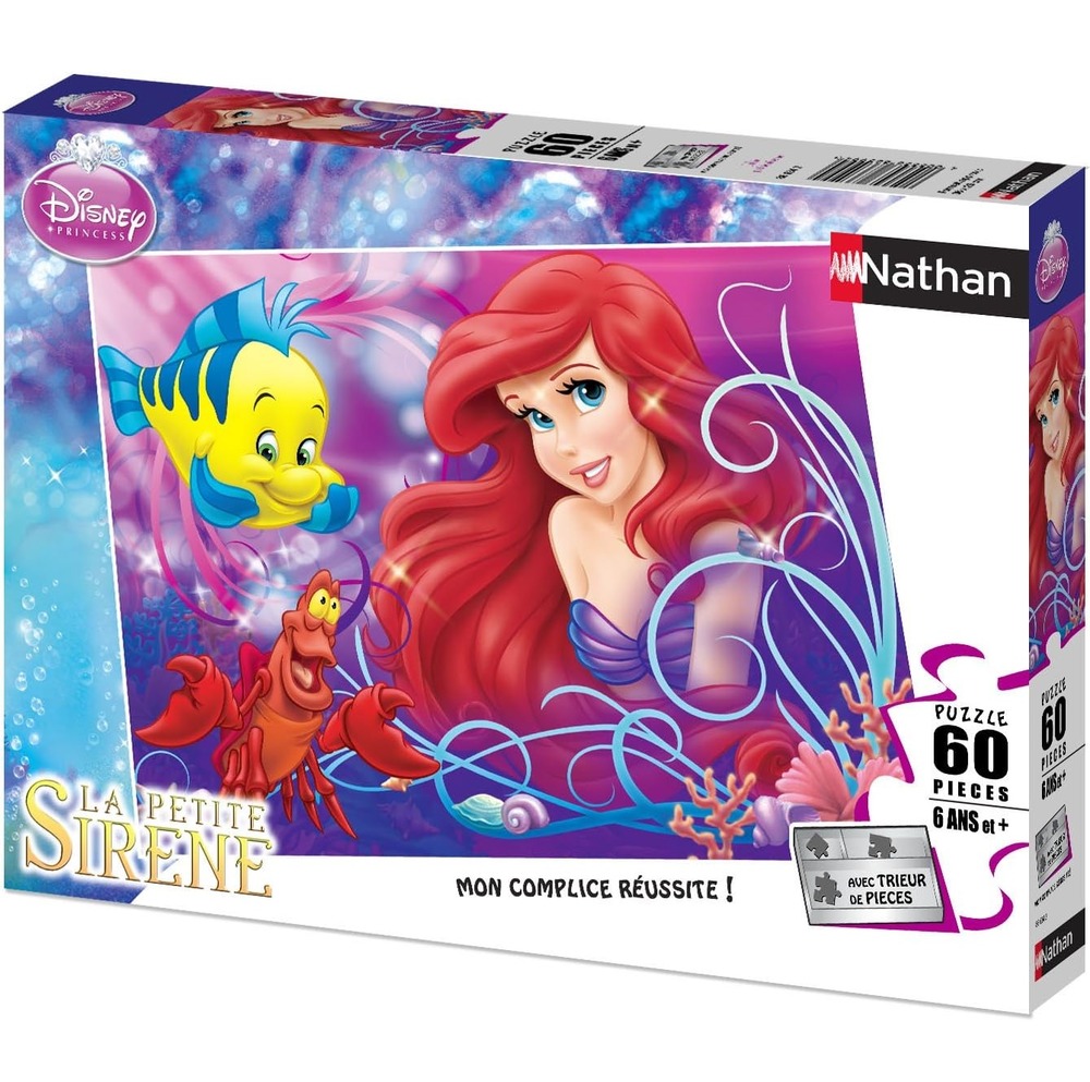 Puzzle jolie petite sirène ariel 60 pcs