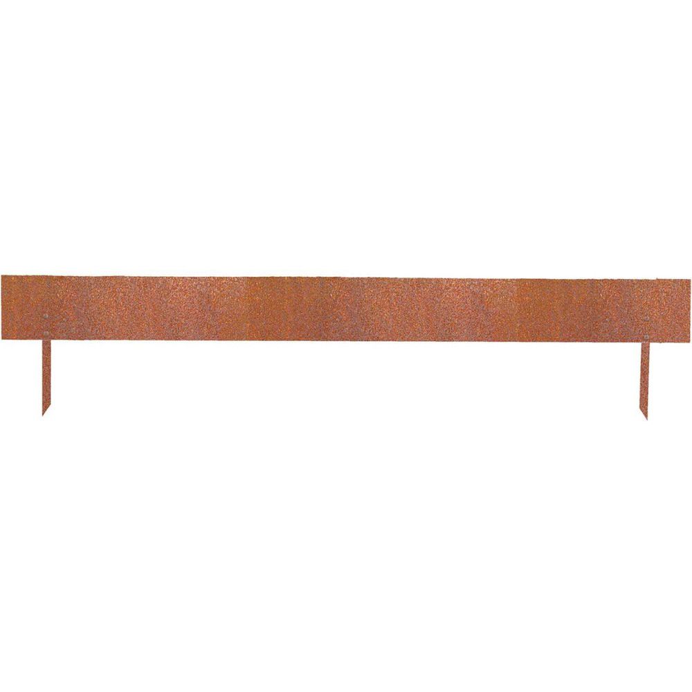 Bordure de jardin basse en acier corten