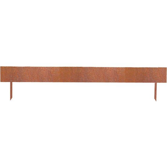 Bordure de jardin basse en acier corten