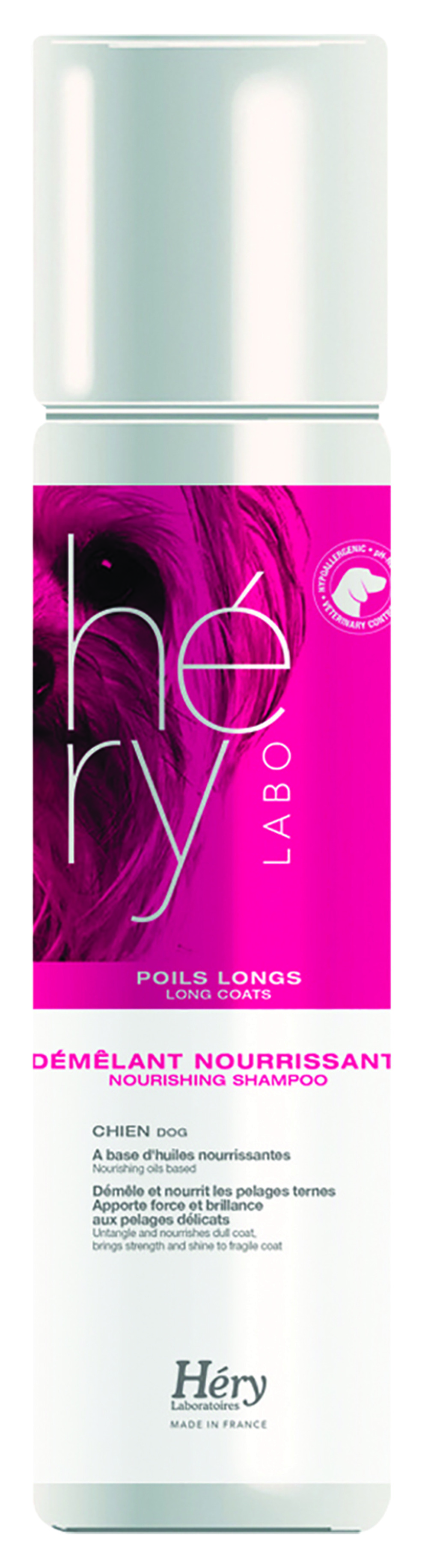 Démêlant nourrissant poils longs laboratoires héry - 400 ml