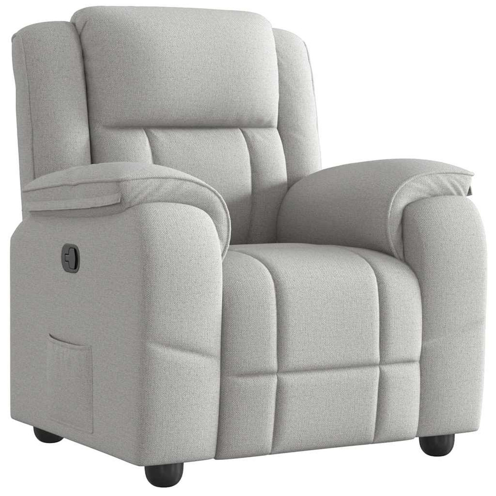 Fauteuil inclinable gris nuage tissu