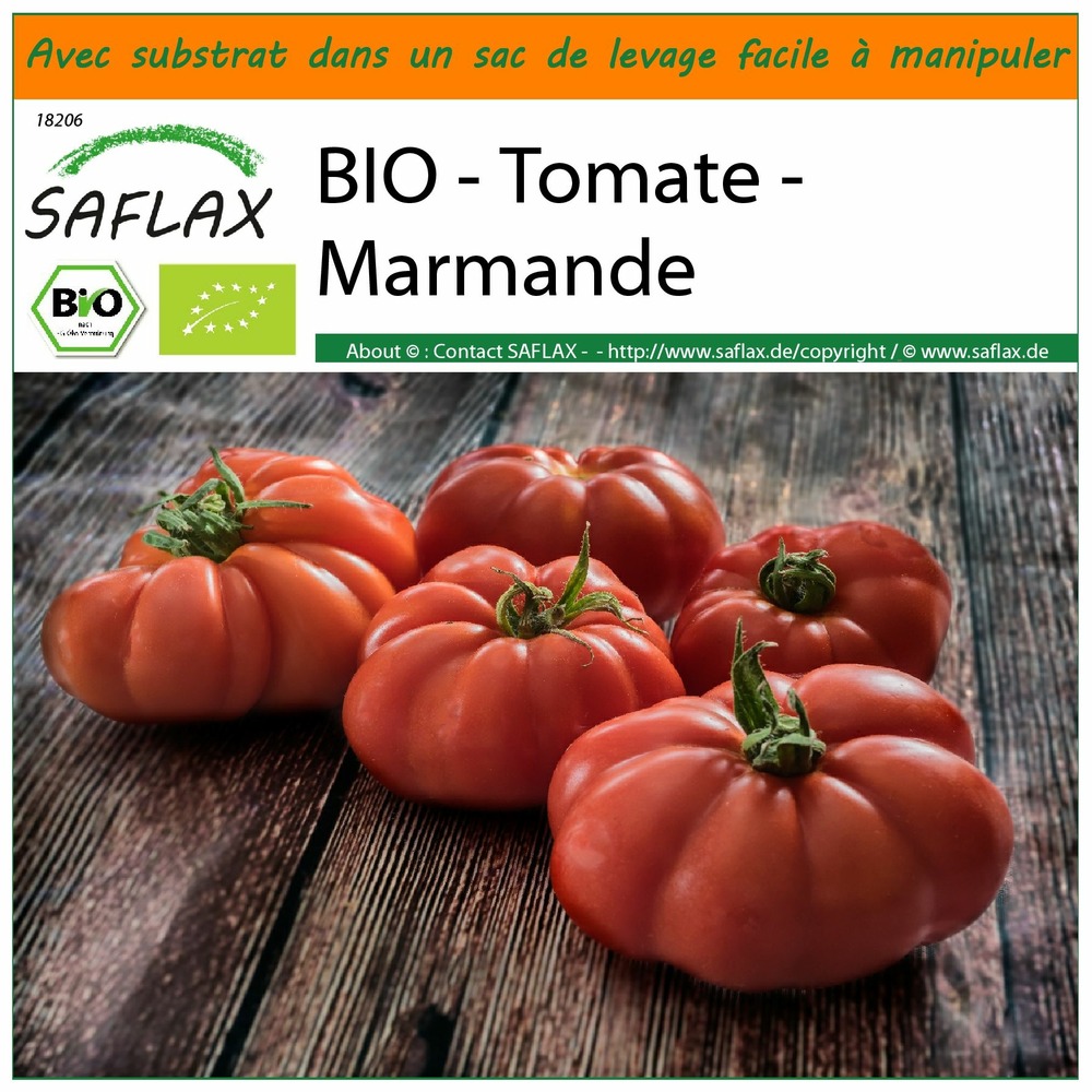 Garden in the bag - bio - tomate - marmande - 10 graines - solanum lycopersicum