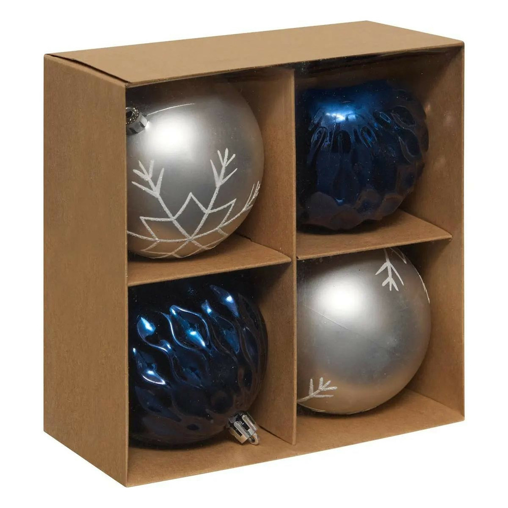 Lot de 4 boules de noël 